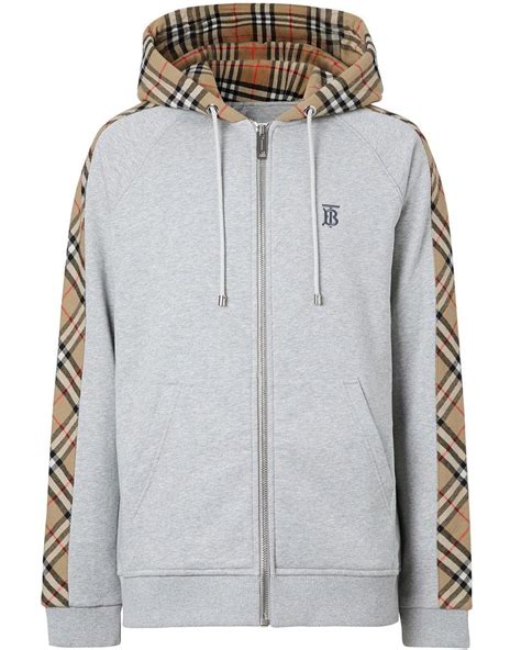 burberry zipped hoodie.